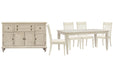 Newport - 6 Piece Extendable Rectangular Dining Table Set Magnussen Furniture