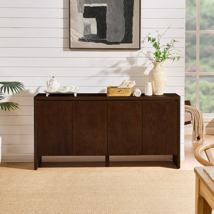 Sideboard Buffet Cabinet With Adjustable Shelves Home Essentials