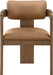 Sacha - Vegan Leather Upholstered Dining Chair With Brown Base (Set of 2) Meridian Furniture