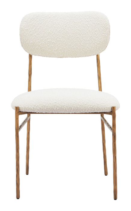 Sydhavnen - Dining Chair - Cream / Gold Zuo Modern