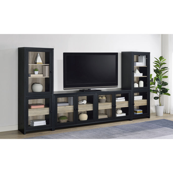 Kennison - 3 Piece Entertainment Center - Black Furniture Max