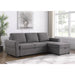 Kenna- Sleeper Sectional Sofa With Storage Ottoman Furniture Max