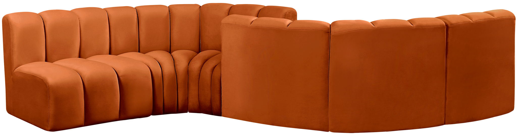 Arc - Velvet 6 Piece Modular Sofa Meridian Furniture