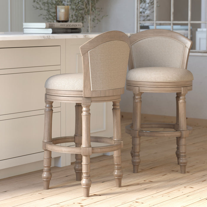 Barrel Back Stool With Swivel Home Essentials