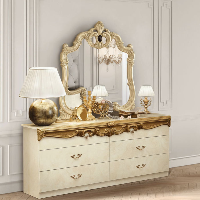 Barocco - Double Dresser - Ivory / Gold Camelgroup Italy