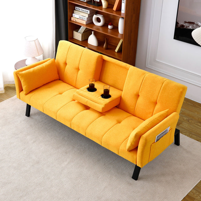 Sofa Bed With Foldable Design And Cup Holder Home Essentials