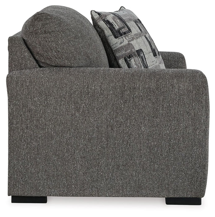 Gardiner - 2 Pc. - Chair And A Half, Ottoman - Pewter Signature Design by Ashley®