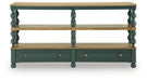 Finnworth - Console Sofa Table - Blue / Brown Signature Design by Ashley®