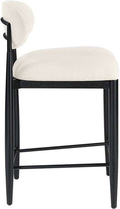 Riccio - Stool - Black Frame Meridian Furniture