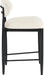 Riccio - Stool - Black Frame Meridian Furniture
