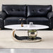 Oval Coffee Table With Geometric Precision Home Essentials