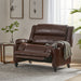 Tufted Design Wide Manual Recliner Chair Noble House