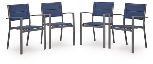 Rocky Creek - Sling Arm Chair (Set of 4) - Blue / Gray Signature Design by Ashley®