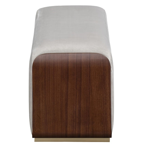 Houston - Accent Bench - Porcini / Walnut Michael Amini