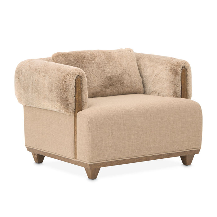 Portrait - Accent Chair - Toffee / Sienna Brown Michael Amini