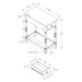 Accent End Table, 2 Tier, Storage Drawer, Traditional Stylish Design 8th Street