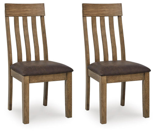 Urbinforte - Dining Upholstered Side Chair (Set of 2) - Light Brown Signature Design by Ashley®