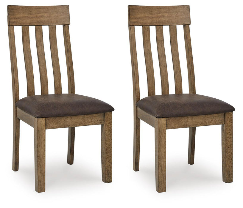 Urbinforte - Dining Upholstered Side Chair (Set of 2) - Light Brown Signature Design by Ashley®