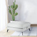 Harrison - Upholstered Storage Ottoman - Gray / Black Furniture Max