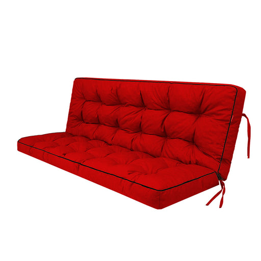 3 Seater Outdoor Porch Swing Cushion With Backrest, Waterproof Daily Nest
