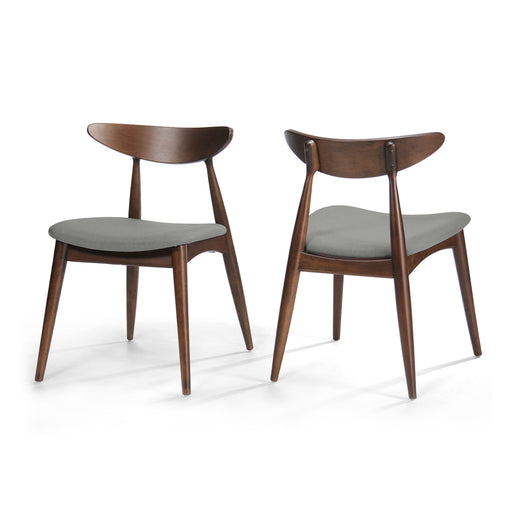 Retro Dining Chairs With Ergonomic Back (Set of 2) Noble House