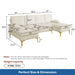 U - Shaped Sectional Sofa With Double Chaise Home Essentials
