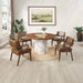 Harvey - Round Dining Table - Brown ACME