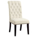 Button Tufted Side Chairs (Set of 2) - Beige Furniture Max