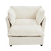 Modern Armchair Sofa With Movable Ottoman Hearth and Haven