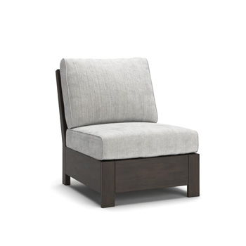 Mesa Valley - Armless Chair With Cushion - Light Gray / Dark Brown Signature Design by Ashley®