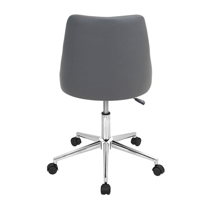 Marche - Contemporary Adjustable Office Chair With Swivel - Gray