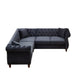Streamline Modern L-Shaped Corner Sofa Home Essentials