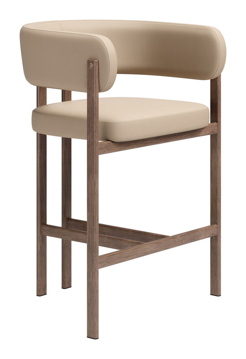 Ruge - Counter Stool (Set of 2) - Beige Zuo Modern