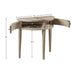 Vintage Inspired Storage Console Table With Fluted Doors JLA