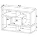 Convertable L-Shaped Bookcase With Open Shelves - White Furniture Max