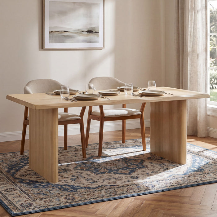 Rectangular Indoor Dining Table - Natural Noble House