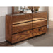Beverly - 6 Drawer Dresser - Walnut Furniture Max