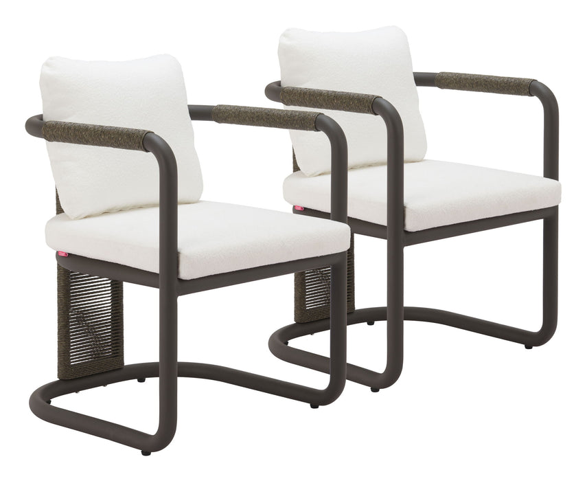 Ciel - Dining Chair (Set of 2) - White / Ivory Zuo Modern