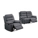 2 Piece Living Room Set With Manual Reclining Loveseat And Recliner Home Essentials