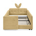 Cute Rabbit Ear Upholstered Platform Bed Frame With Safety Rail Home Essentials
