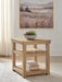 Wittenmyer - Rectangular End Table - Natural / Black Signature Design by Ashley®