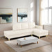 L - Shaped Sectional Sofa With Chaise & Ottoman Home Essentials