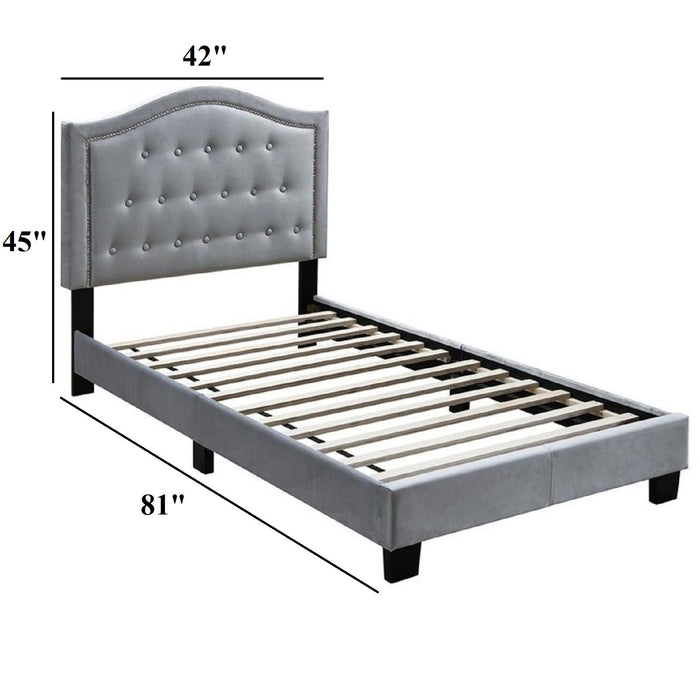 European Style Bed, Button Tufted Headboard Home Essentials