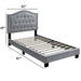 European Style Bed, Button Tufted Headboard Home Essentials