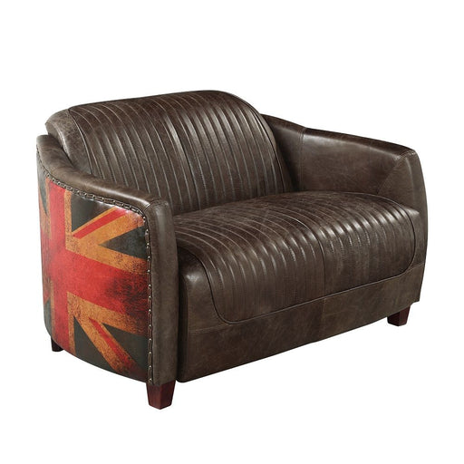 Brancaster - Loveseat - Antique Slate Top Grain Leather ACME