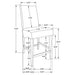 Upholstered Counter Stools (Set of 2) - Gray Furniture Max