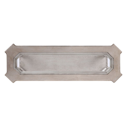 Northville - Sofa Table - Clear Glass & Antique Silver ACME