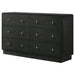 Burton - 6 Drawer Dresser Cabinet - Black Furniture Max