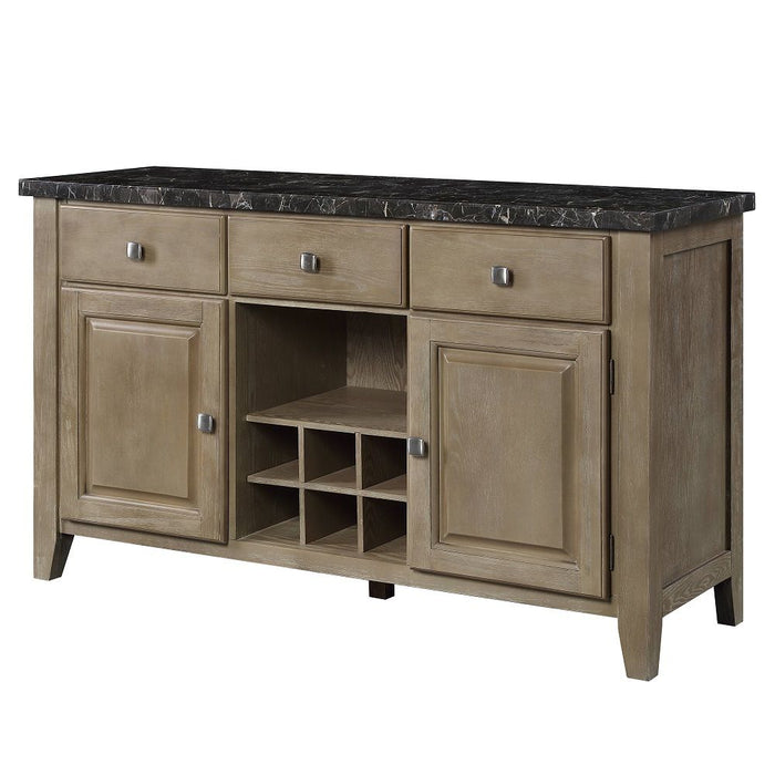 Charnell - Server - Marble Top & Oak ACME