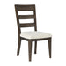 Upholstered Dining Chair With Ladder Back Design (Set of 2) Emerald Home